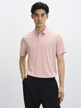 Men's Pink Cooling Seam-Taped Polo Shirt